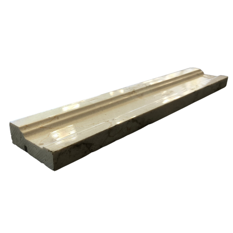 Crema Marfil Marble Liner Polished Penna Ogee Molding Finishing Piece| Crema Marfil Marble Trim| Marble Ogee Penna| Marble Molding Trim| Beige Marble Finishing Piece - All Marble Tiles
