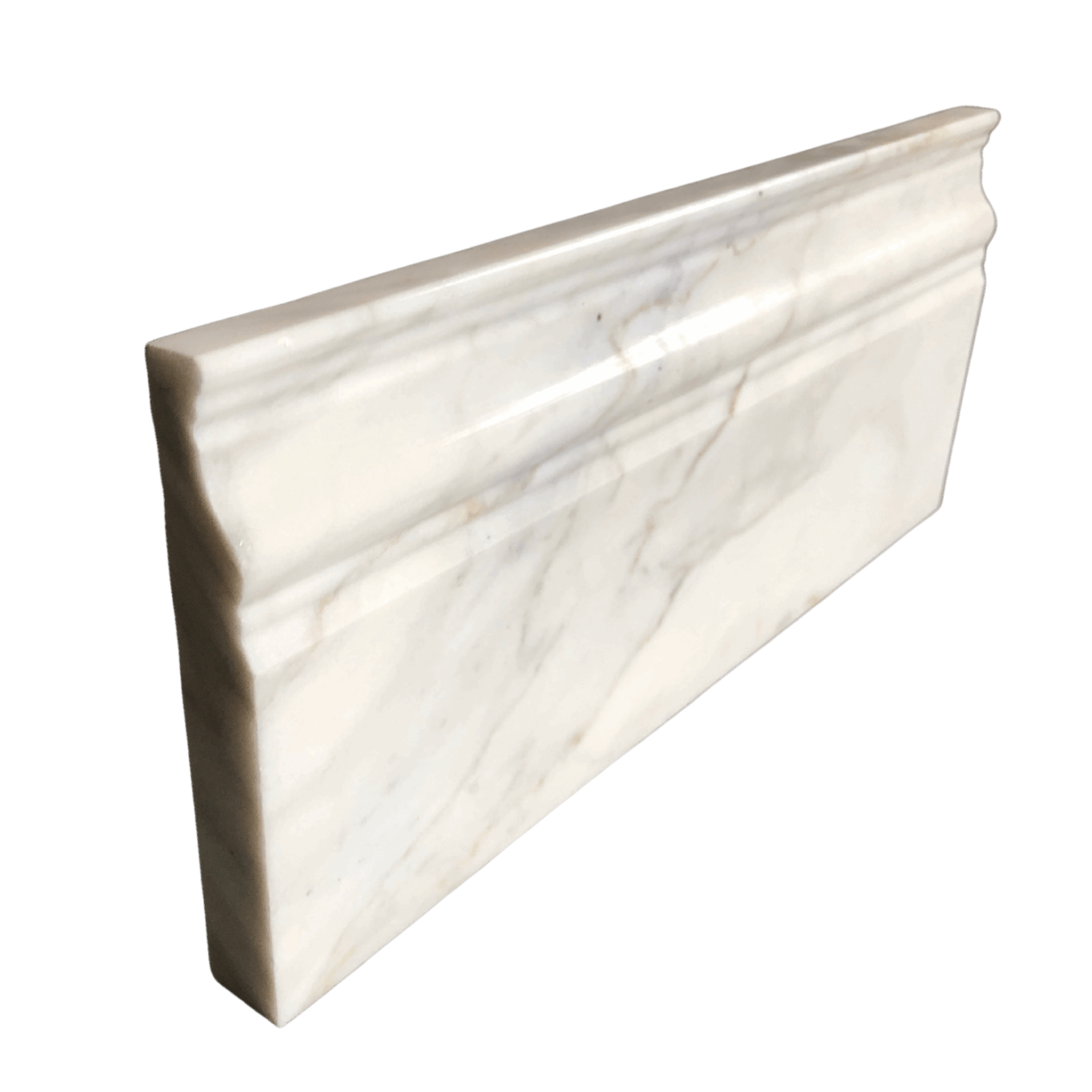Calacatta Gold Marble Base Moulding 5x12 All Marble Tiles