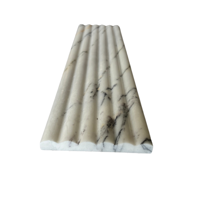 Lilac Marble 3D Fluted Tile Polished