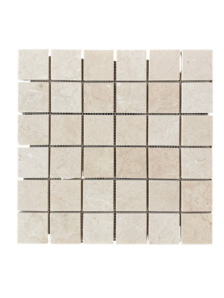 Crema Marfil 2x2 Marble Square Mosaic Honed All Marble Tiles