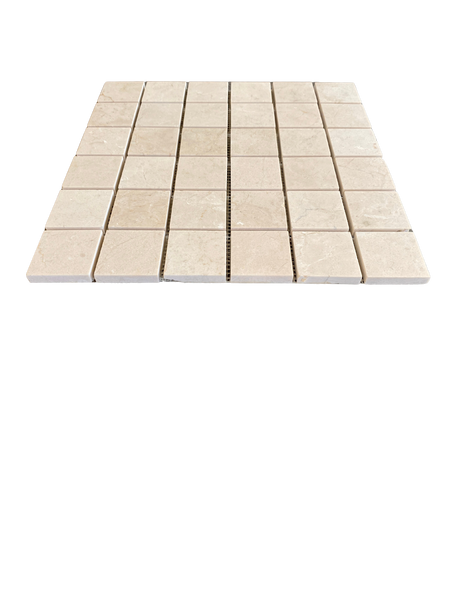 Crema Marfil 2x2 Marble Square Mosaic Polished All Marble Tiles