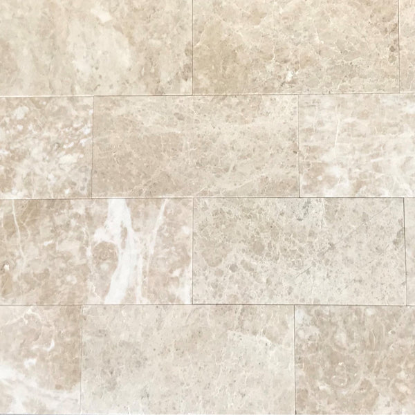 Cappuccino 6x12 Polished Marble Wall And Floor Tile $7.95/SF All Marble Tiles