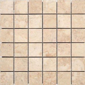 Cappuccino Polished Marble 2x2 Square Mosaic Tile All Marble Tiles