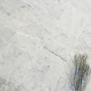 Bianco Carrara 6x6 Marble Tile $11.25/SF Polished All Marble Tiles