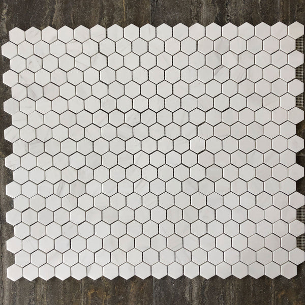 Dolomite Hexagon 2" Polished Mosaic All Marble Tiles