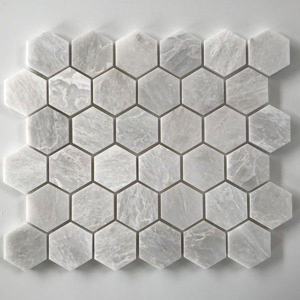 IceBerg Hexagon 2" Polished Mosaic All Marble Tiles