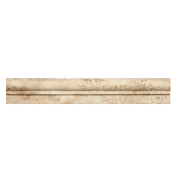 Cappuccino Polished Marble Ogee-1 Chair Rail 2x12 Moulding All Marble Tiles