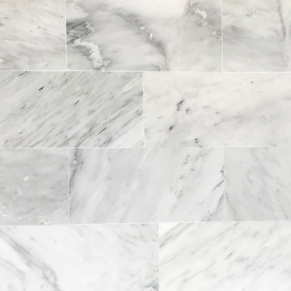 Arabescato Carrara 6x12 Marble Tile $13.99/SF Polished| Large Format Subway Tiles for Kitchen Backsplash | Bathroom Shower & Floor Tile | Accent Wall Subway Tile All Marble Tiles