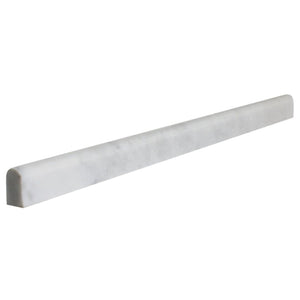 Arabescato Carrara 1/2x12 Polished Pencil Molding Bathroom Trim Molding| Marble Trim Tile| Tile Trim| Pencil Trim Molding| Kitchen Back Splash Trim Tile| Finishing Marble Molding All Marble Tiles