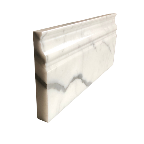 Calacatta Statuary Marble Base Moulding 5"x12" All Marble Tiles