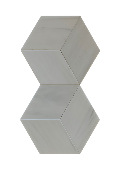 Dolomite Marble Soft Touch Mosaic Rhombus 4" $19.99/SF All Marble Tiles