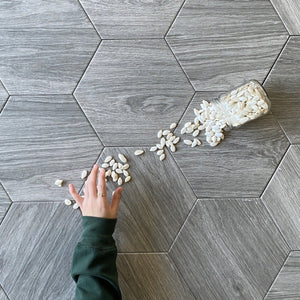 Atlas Gris Porcelain Hexagon tile 10" $8/SF All Marble Tiles