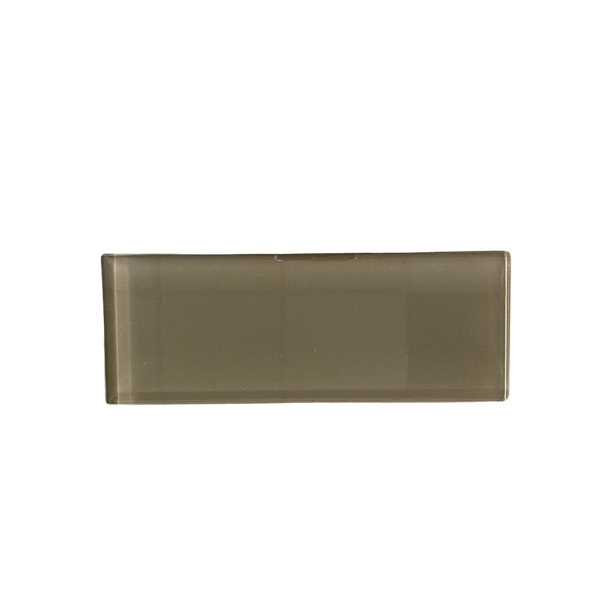 Light Brown Glass Tile Polished Clear Glass 3"x8" $5.25/SF | Ideal for Kitchen Backsplash, Floor & Wall | Durable Glass Tile for Shower | Stylish Accent Tile | All Marble Tiles