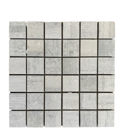 Bluewood Marble Mosaic Honed Square 2"x2" All Marble Tiles