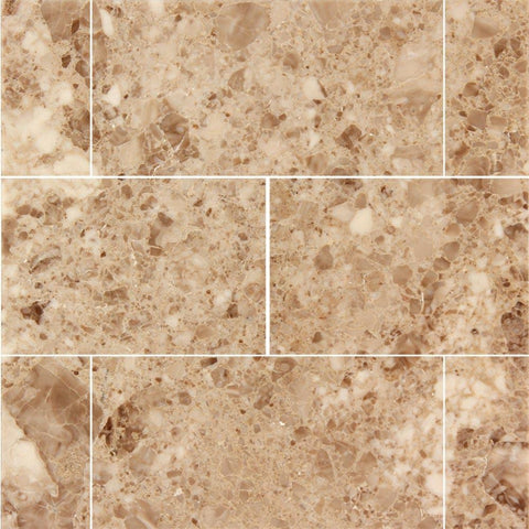 Cappuccino 3x6 Polished Marble Subway Tile $7.50/SF All Marble Tiles