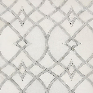 Lace Waterjet Mosaic Thassos Marble for Kitchen Backsplash| Accent Wall Bathroom| Bathroom Tile| Luxury Tile| White  Marble Tile All Marble Tiles