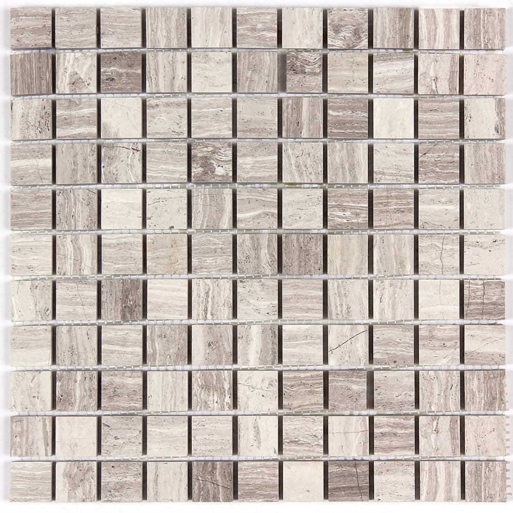 Timber White Marble 1x1 Wall And Floor Mosaic Tile All Marble Tiles