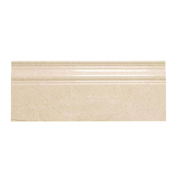 Crema Marfil Polished Marble 5x12 Base Moulding All Marble Tiles