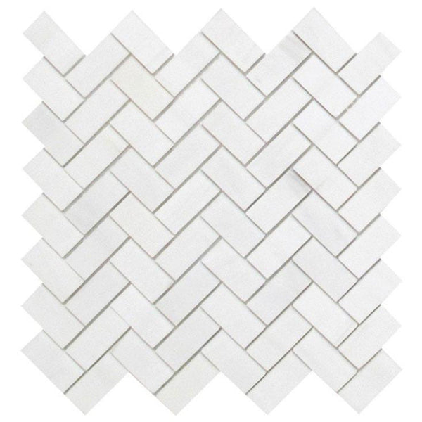Dolomite Marble 1x2 Herringbone Mosaic Tile Polished All Marble Tiles