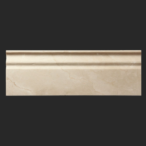 Crema Marfil Polished Marble 5x12 Base Moulding All Marble Tiles