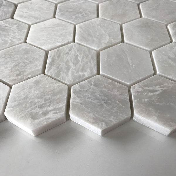 IceBerg Hexagon 2" Polished Mosaic All Marble Tiles