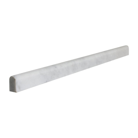 Bianco Carrara 1/2x12 Marble Pencil Moulding Polished All Marble Tiles