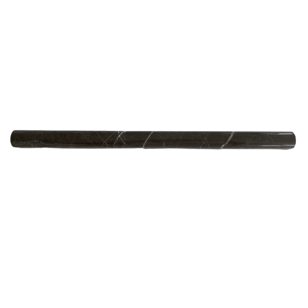 Graphite Pencil Molding Marble Polished Trim for Kitchen Wall| Black Marbel pencil Molding| Black Pencil Trim| Kitchen Marble Pencil Trim| Wall trim| Marbel finishing Piece All Marble Tiles